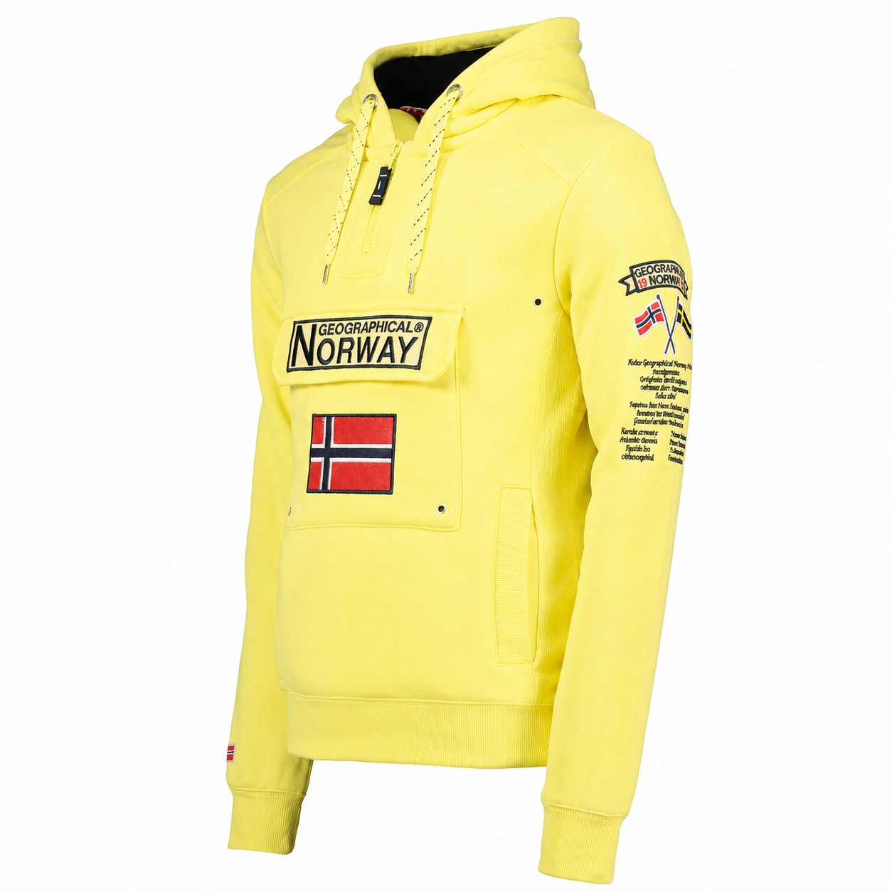 Sudadera Hombre Gymclass Amarillo Pastel