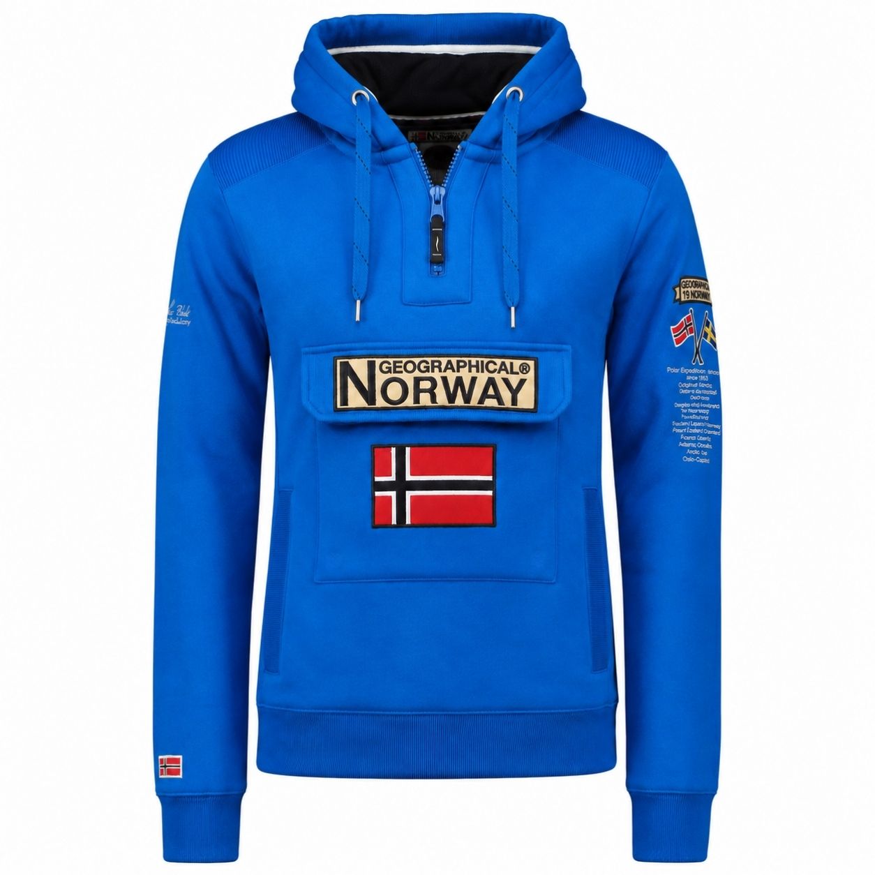 Sudadera De Hombre Gymclass Azul Eléctrico