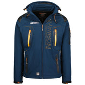 Chaqueta Softshell De Hombre Techno Azul Marino / Naranja