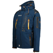 Chaqueta Softshell De Hombre Techno Azul Marino / Naranja