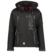 Softshell De Mujer Tisland Negro / Llamativo Rosa