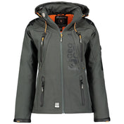 Softshell De Mujer Tisland Gris Oscuro / Naranja