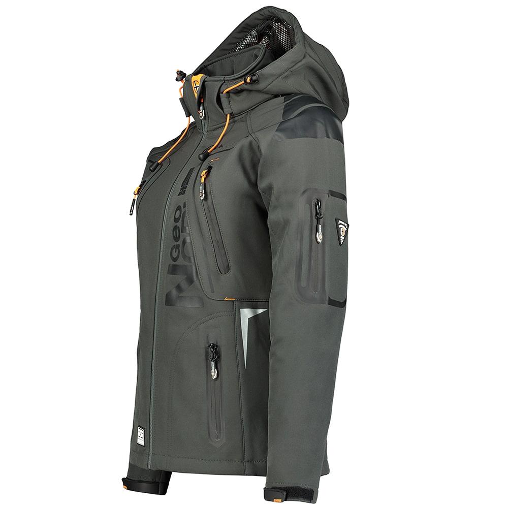 Softshell De Mujer Tisland Gris Oscuro / Naranja