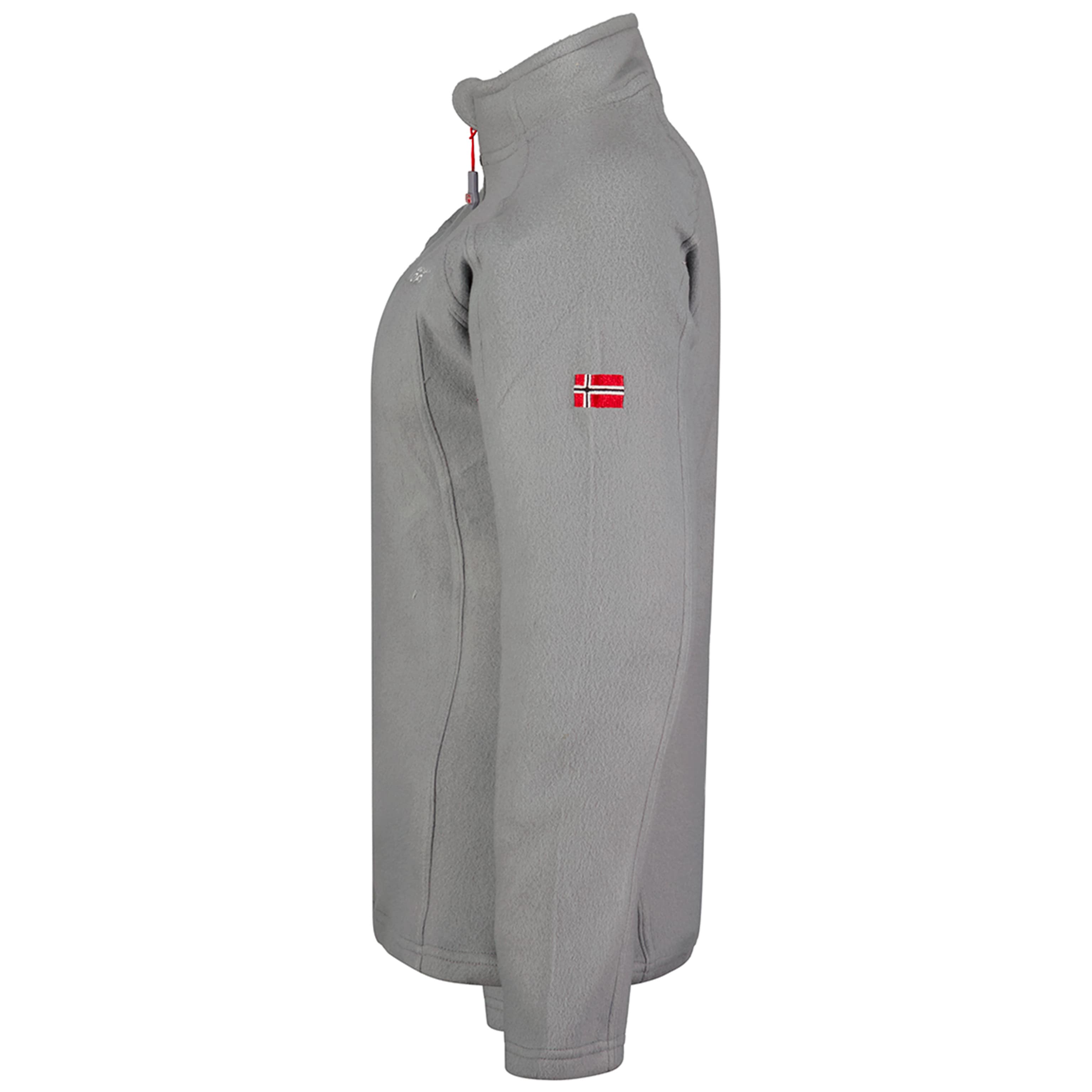Polar De Mujer Tug Full Zip Gris Claro