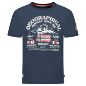 Camiseta Jommy para hombres azul marino de Geographical Norway
