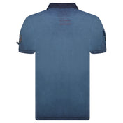 Camiseta hombre azul Kinflat Geographical Norway Espalda