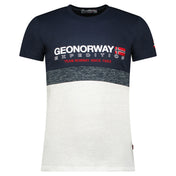 Camiseta JDouble navy de hombre por delante