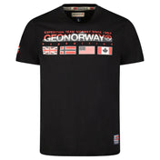 Camiseta de hombre negra Jopeako Geographical Norway