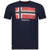 Camiseta hombre navy Jpalm geographical norway por delante