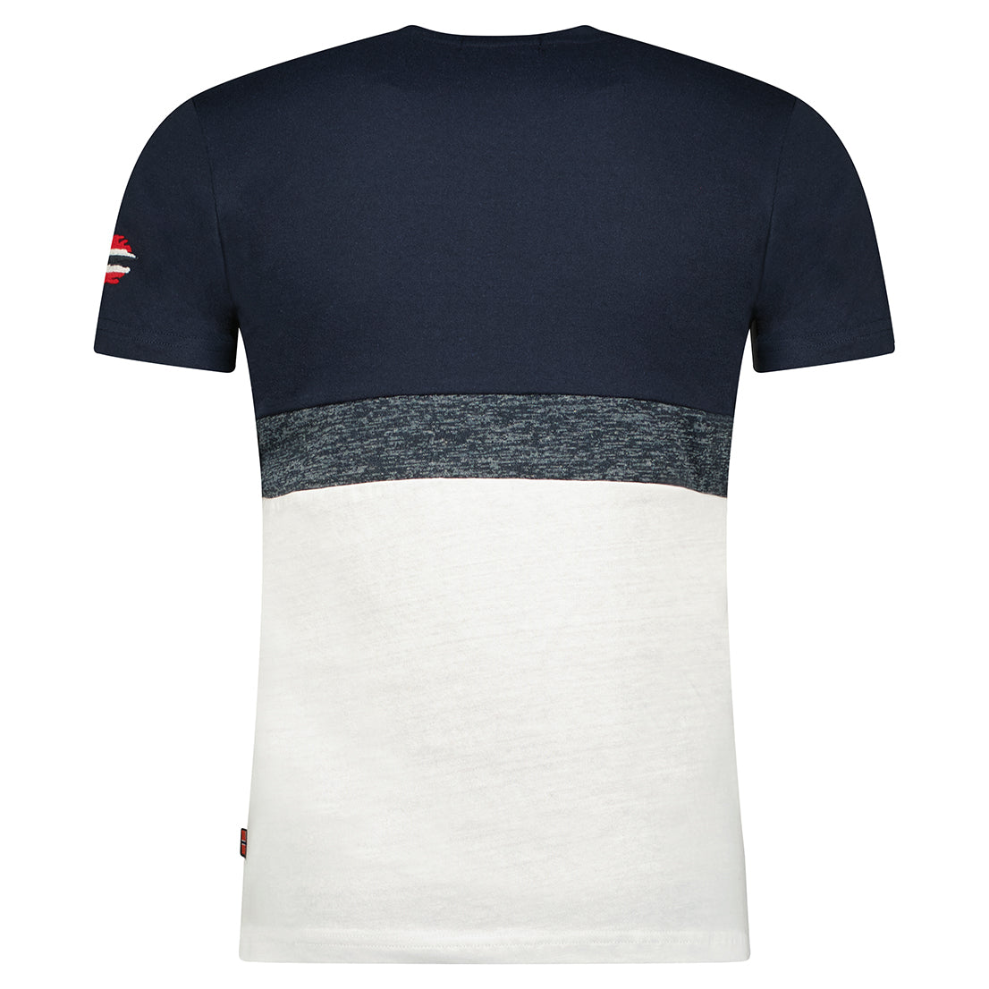 Camiseta navy jdouble de hombre por detrás