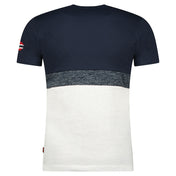 Camiseta navy jdouble de hombre por detrás
