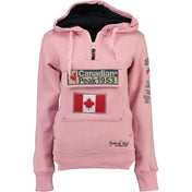 Sudadera de mujer Gyrelle de Canadian Peak rosa de frente